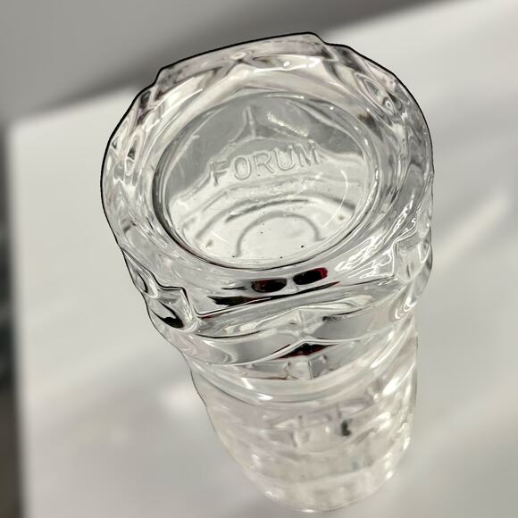 Set of 4 Clear Tiki Face Glasses by Forum –Heavy Pressed Glass Cocktail Tumblers - Picture 3 of 7